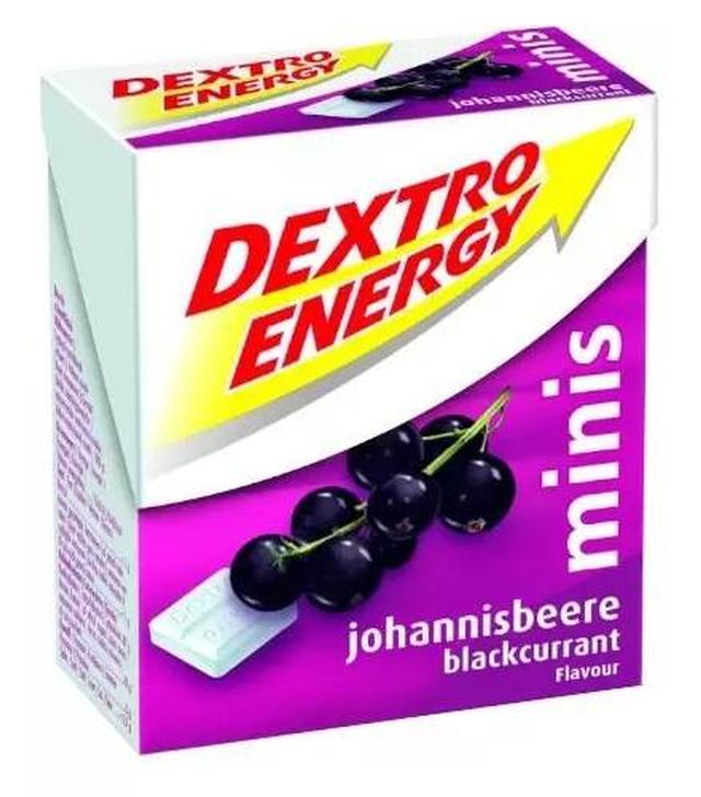 Dextro Energy, minis o smaku czarnej porzeczki, 50 g - ważny do 2025-08-31