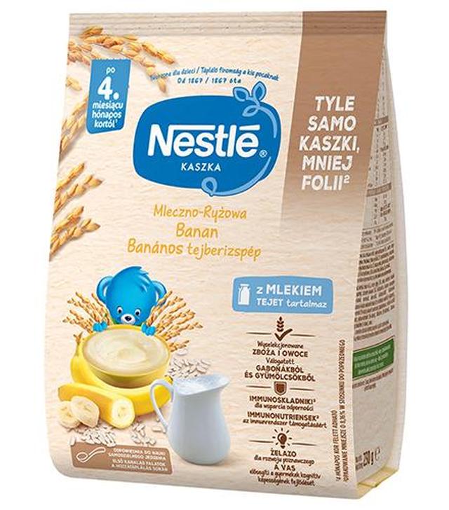 Nestle Kaszka mleczno-ryżowa banan dla niemowląt po 4. miesiącu, 400 g