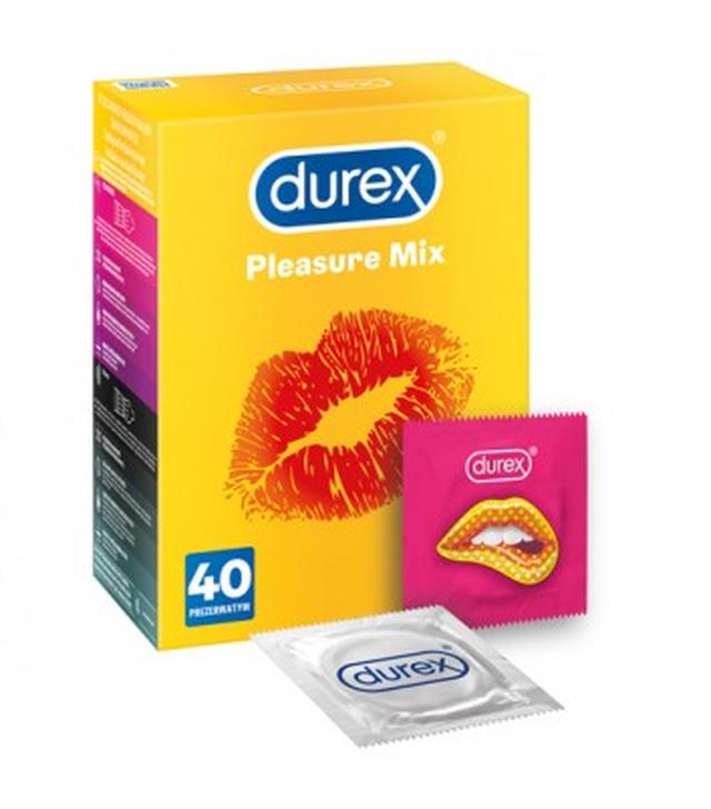 Durex Pleasure Mix Prezerwatywy, 40 sztuk