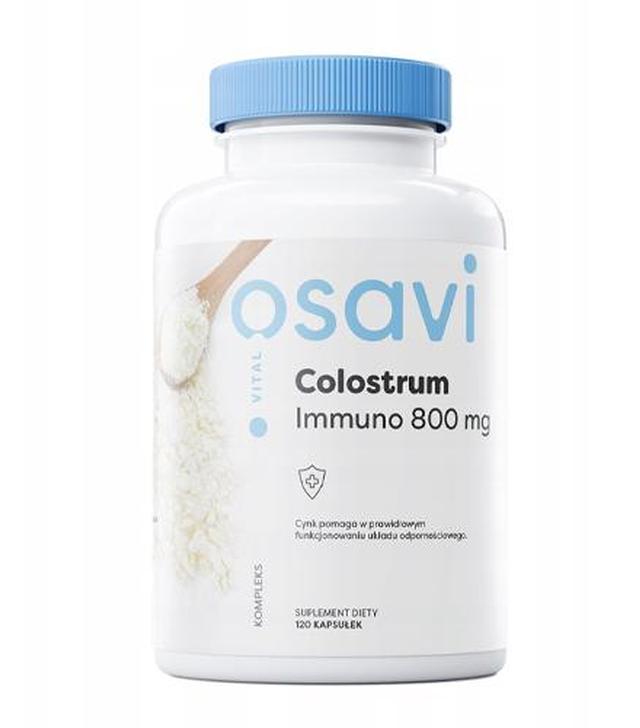 Colostrum Immuno 800 mg, 120 kaps., cena, opinie, wskazania
