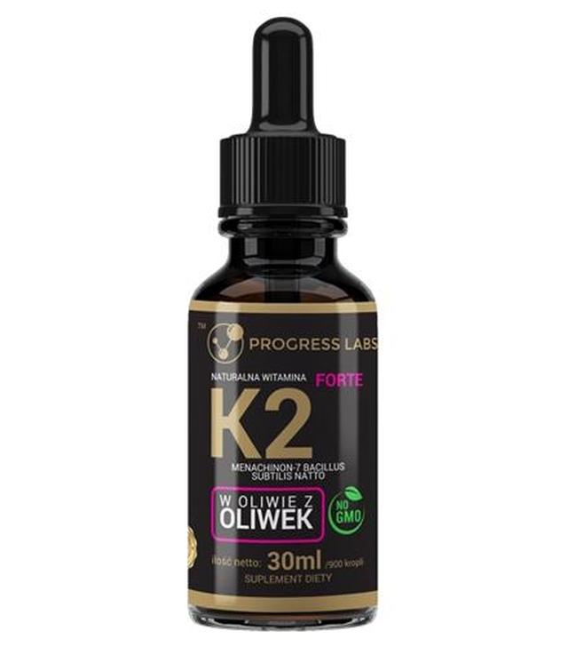 Progress Labs Naturalna Witamina K2 Forte - 30 ml - cena, opinie, właściwości