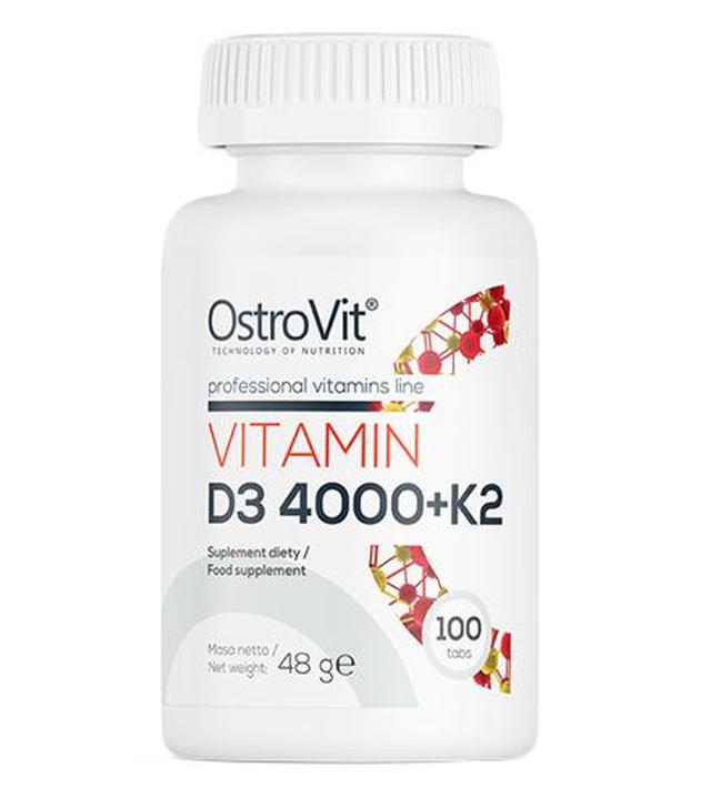 OstroVit Vitamin D3 4000 + K2, 100 tabletek
