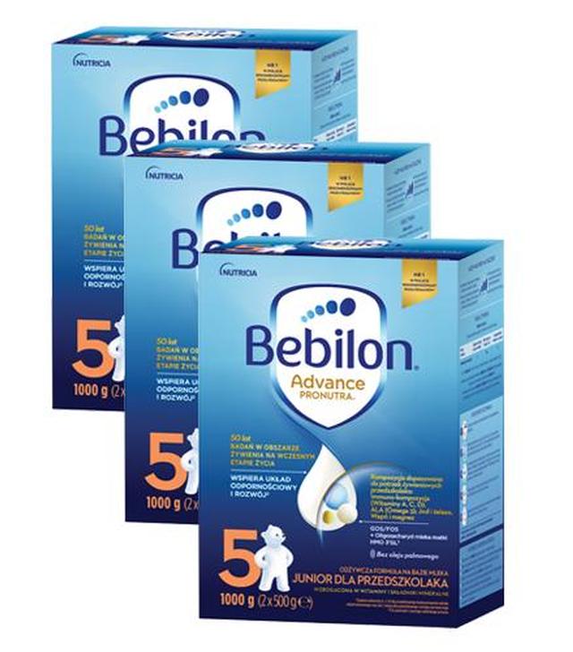 Bebilon 5 Advance Pronutra Junior, odżywcza formuła na bazie mleka dla przedszkolaka, 3 x 1000 g