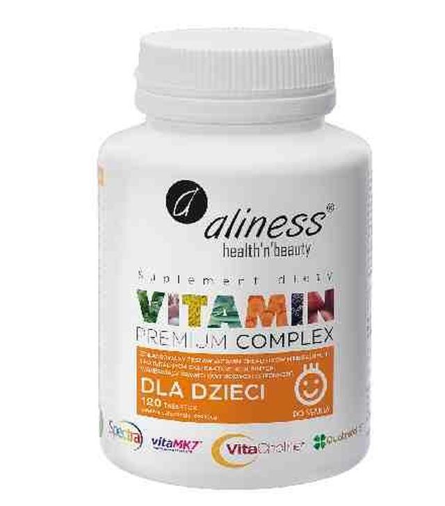Aliness Vitamin Premium Complex dla dzieci, 120 tabletek