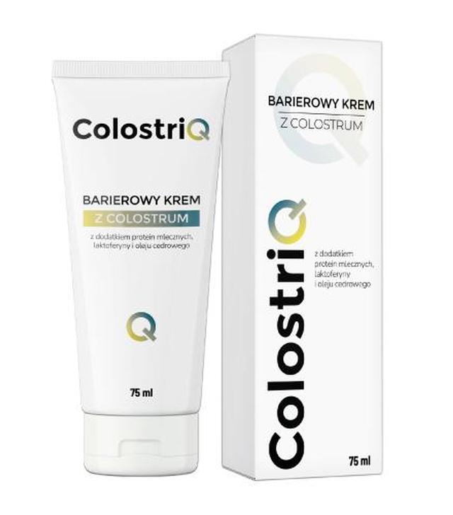 BioceriQ Pharma, ColostriQ, Barierowy krem z colostrum, 75 ml