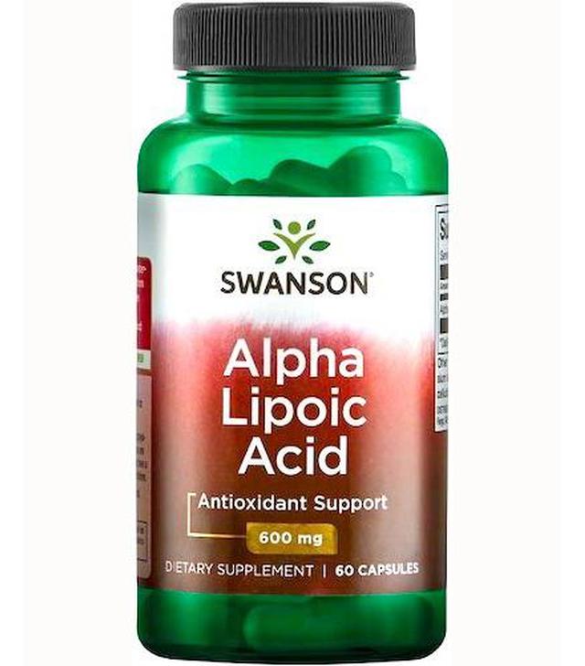 SWANSON ALA Kwas alfa liponowy 600 mg - 60 kaps.