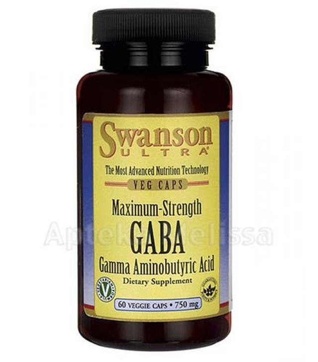 SWANSON GABA Forte 750 mg - 60 kaps.
