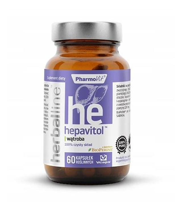 PharmoVit Herballine Hepavitol - 60 kaps. - cena. opinie, właściwości