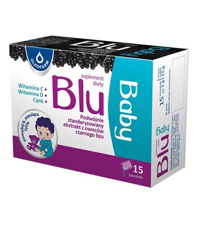 Oleofarm Blu Baby, 15 sasz., cena, opinie, właściwości - ważny do 2024-08-31