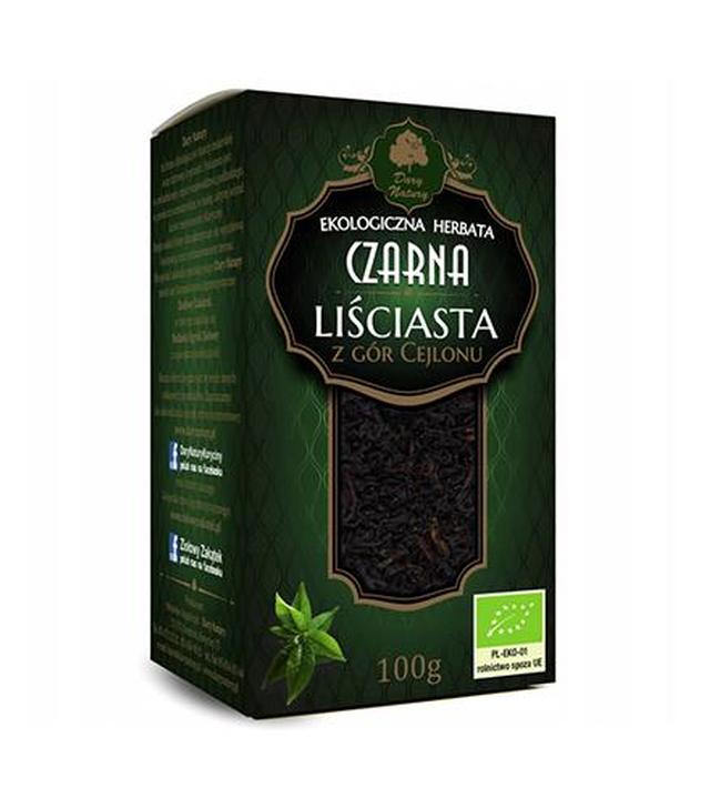 Dary Natury  Ekologiczna herbata czarna Liściasta z Gór Cejlonu, 100 g