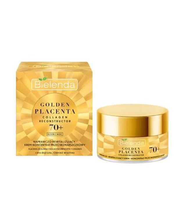 Bielenda Golden Placenta Collagen Reconstructor Naprawczo-Rewitalizujący Krem-Koncentrat przeciwzmarszczkowy 70+ dzień/noc, 50 ml cena, opinie, skład