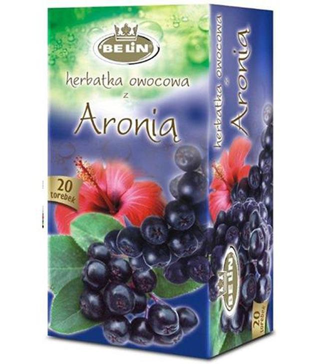 Belin Herbatka owocowa z aronią, 20 x 2 g, cena, wskazania, właściwości