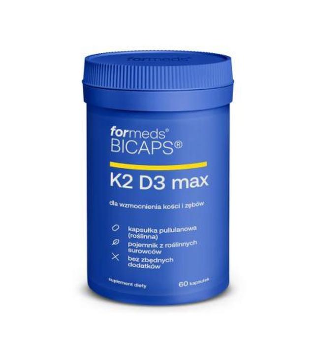 Bicaps K2 D3 Max, kapsułki, 60 sztuk