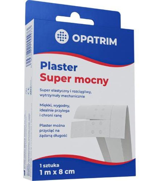 Opatrim Plaster super mocny 1 m x 8 cm, 1 sztuka