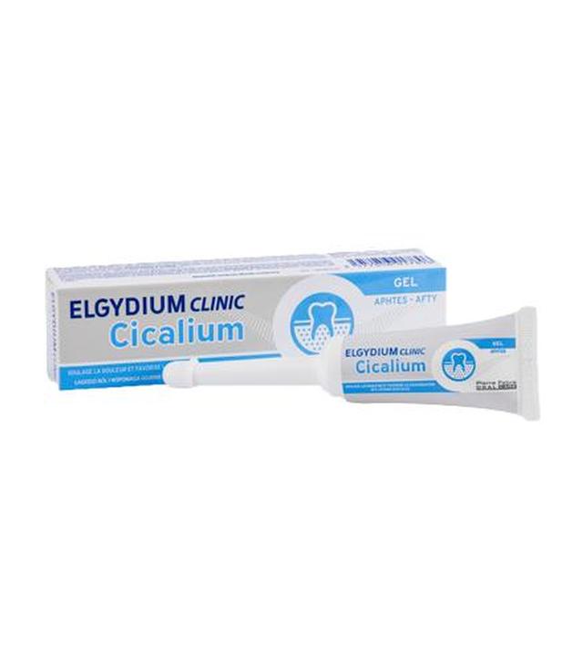 Elgydium Clinic Cicalium Żel na afty, 8 ml, cena, opinie, skład