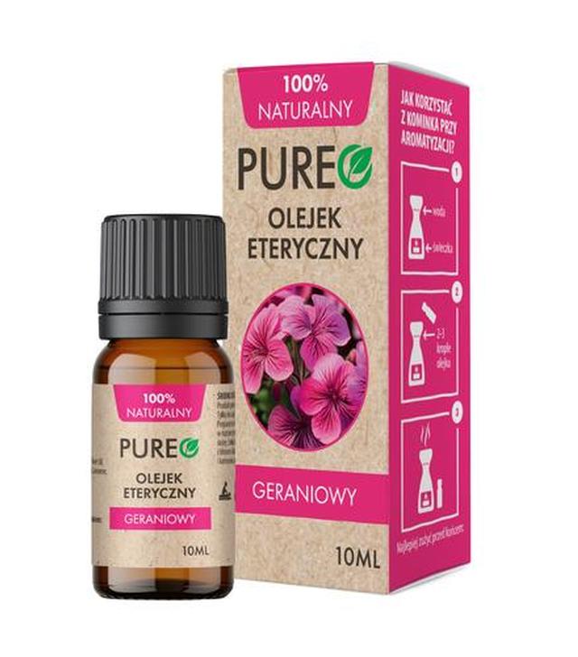 Pureo Olejek eteryczny naturalny geraniowy, 10 ml