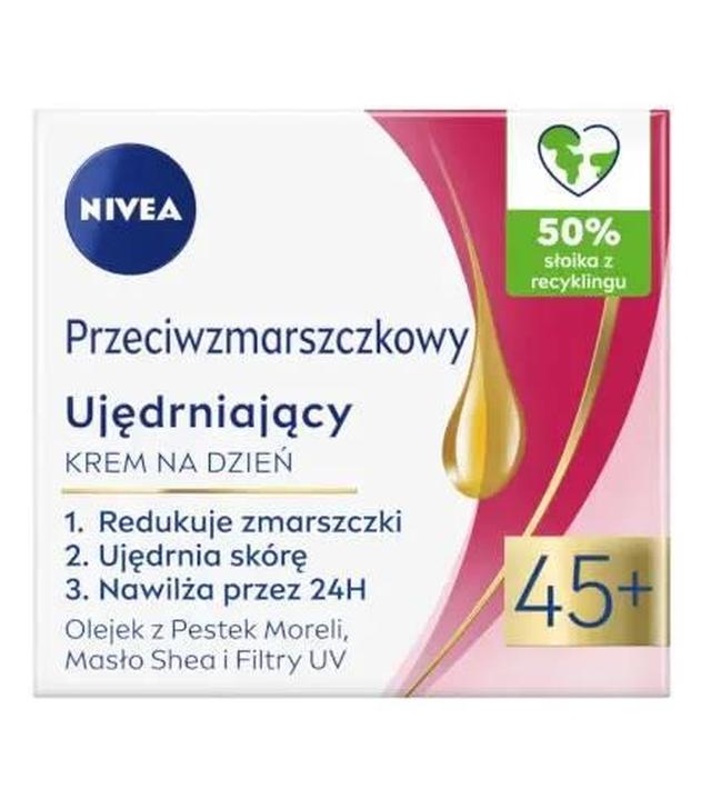 Nivea, przeciwzmarszczkowy ujędrniający krem na dzień 45+, 50 ml