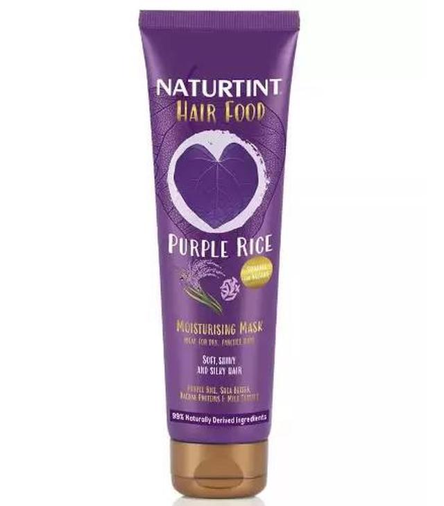 Naturtint Hair Food Purple Rice, maska nawilżająca idealna do włosów suchych i szorstkich, 150 ml