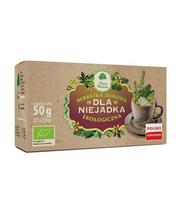 Dary Natury Ekologiczna herbatka ziołowa dla niejadka - 25 sasz. - cena, opinie, właściwości  - ważny do 2025-08-05