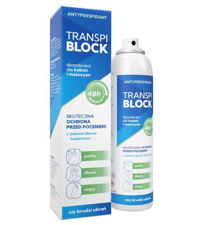 Transpiblock Deo Dezodorant dla kobiet i mężczyzn 48h, 150 ml