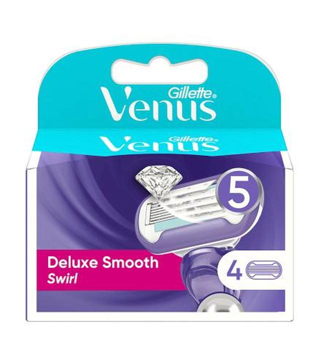 Gillette Venus 5 Deluxe Smooth Swirl Wkład do maszynki do golenia, 4 szt., cena, opinie, wskazania