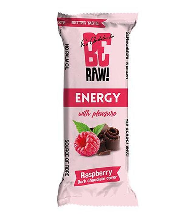BeRAW  Energy, Baton energetyczny, malina, 40 g