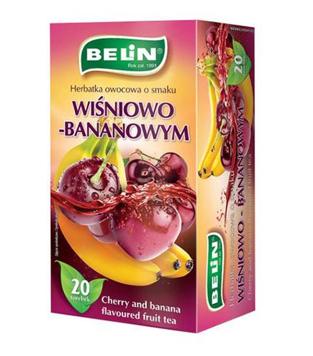 Belin Herbatka owocowa o smaku wiśniowo-bananowym, 20 x 2 g, cena, wskazania, składniki