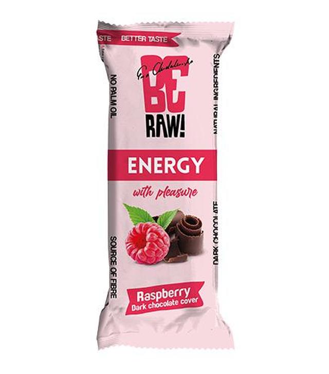 BeRAW  Energy, Baton energetyczny, malina, 40 g - ważny do 2025-02-28