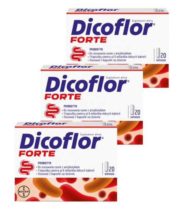 Dicoflor Forte, 3 x 20 kapsułek