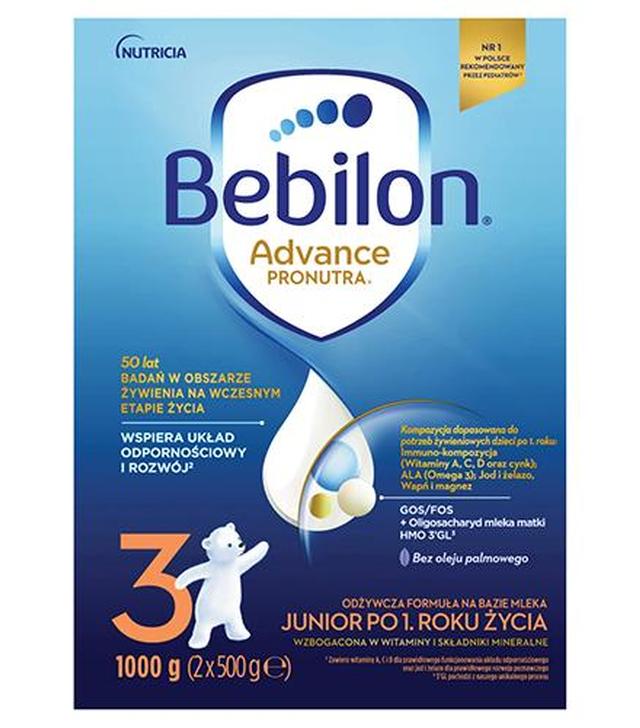 Bebilon Advance Pronutura 3 Junior - 1000g - formuła na bazie mleka po 1. roku życia