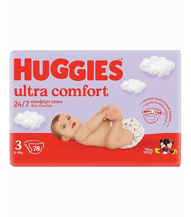 Huggies Ultra Comfort 3 Pieluchy 5-9 kg, 78 sztuk
