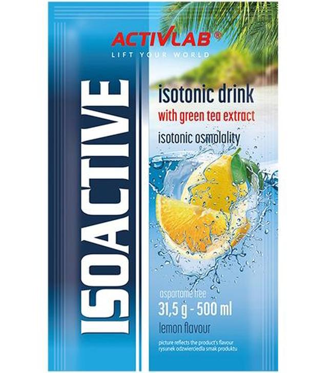 ActivLab Isoactive Koncentrat napoju izotonicznego instant o smaku cytrynowym - 31,5 g - cena, opinie, stosowanie