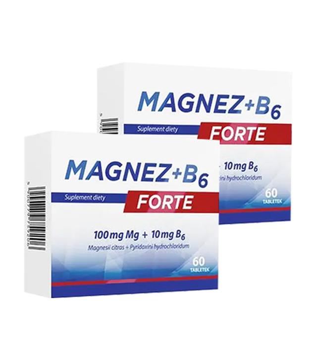 Magnez + B6 Forte, 2x 60 tabletek