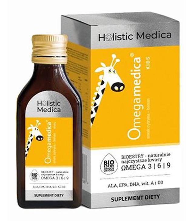 Holistic Medica Omegamedica Kids o smaku cytrynowo - bananowym, 100 ml, cena, opinie, wskazania