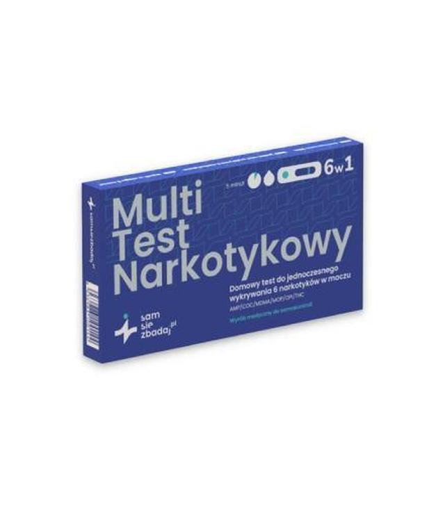 Multi Test narkotykowy do samokontroli 6 w 1, 1 sztuka