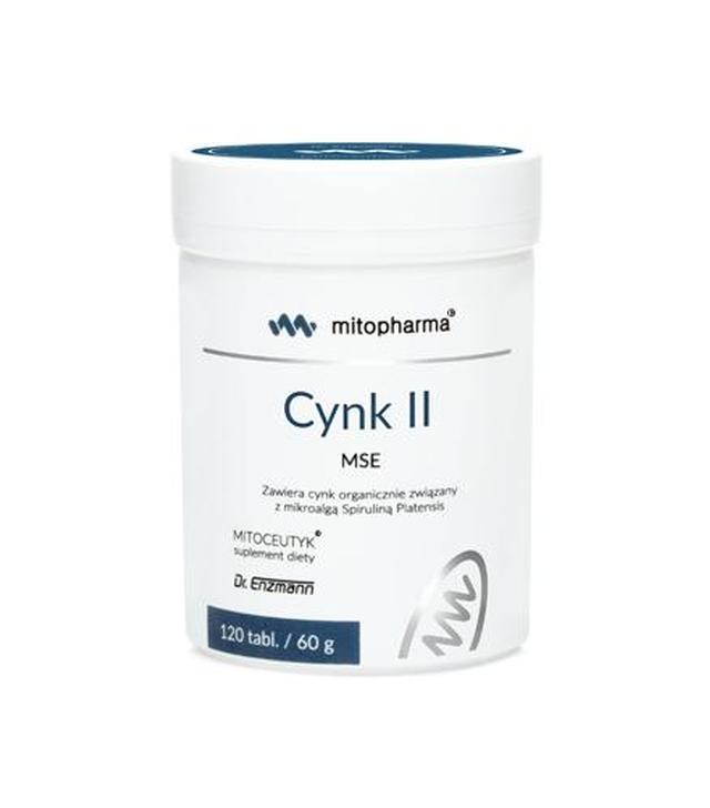 Mitopharma Cynk II MSE - 120 tabl. - cena, opinie, właściwości