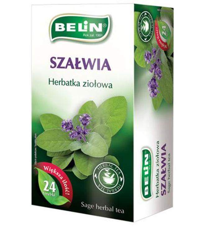 Belin Herbatka ziołowa szałwia, 24 x 1,5 g, cena, właściwości, stosowanie