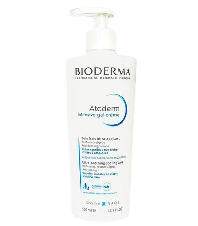 Bioderma Atoderm Intensive Gel-Creme Ultra-kojąca pielęgnacja odbudowująca - 500 ml - cena, opinie, skład