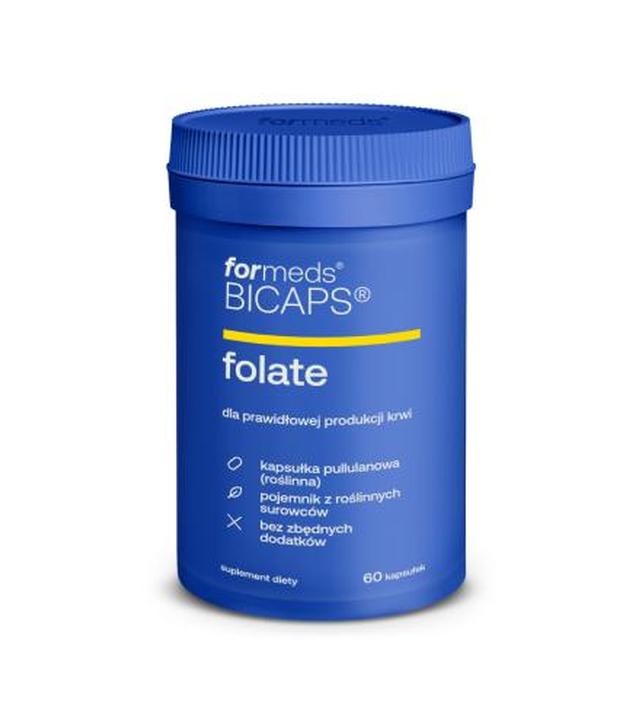 Bicaps Folate, kapsułki, 60 sztuk