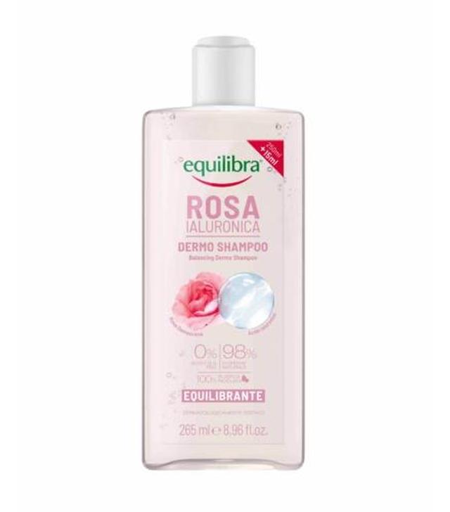 EQUILIBRA Równoważący szampon róża i kwas hialuronowy, 265 ml