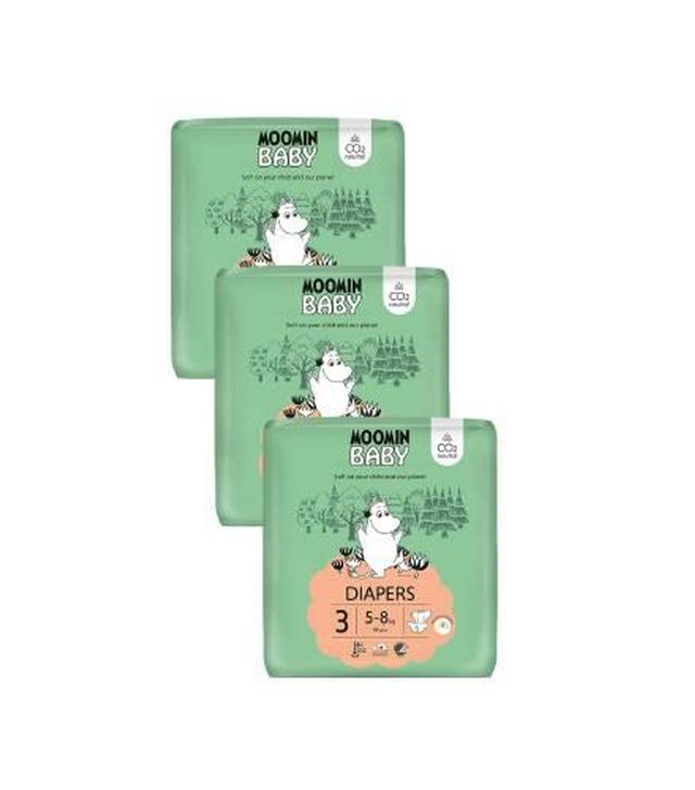 Moomin Baby 3 Midi pieluszki 5-8 kg, 144 sztuki