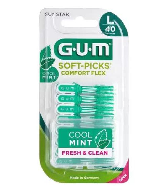 Sunstar Gum Soft-Picks Comfort Flex Gumowa Szczoteczka międzyzębowa duża, 40 sztuk
