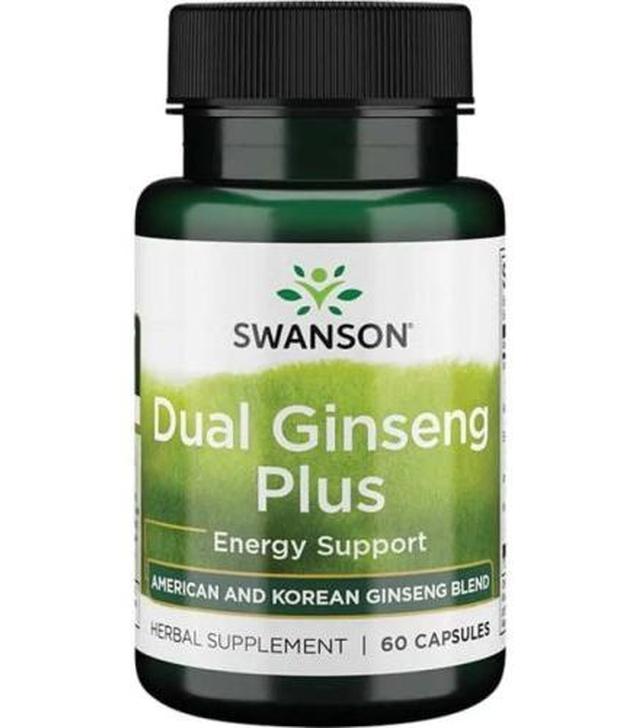 SWANSON Dual Ginseng Plus - 60  kaps.