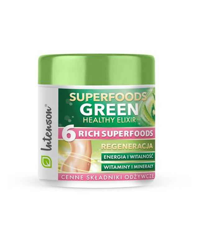 SUPERFOODS Green Healthy Elixir - 150 g - pobudzenie i witalność - cena, opinie, wskazania - ważny do 2025-10-31