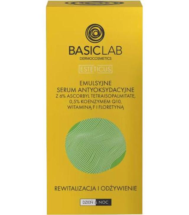 Basiclab Emulsyjne serum antyoksydacyjne z 6% ascorbyl tetraisopalmitate Rewitalizacja i Odżywienie, 30 ml