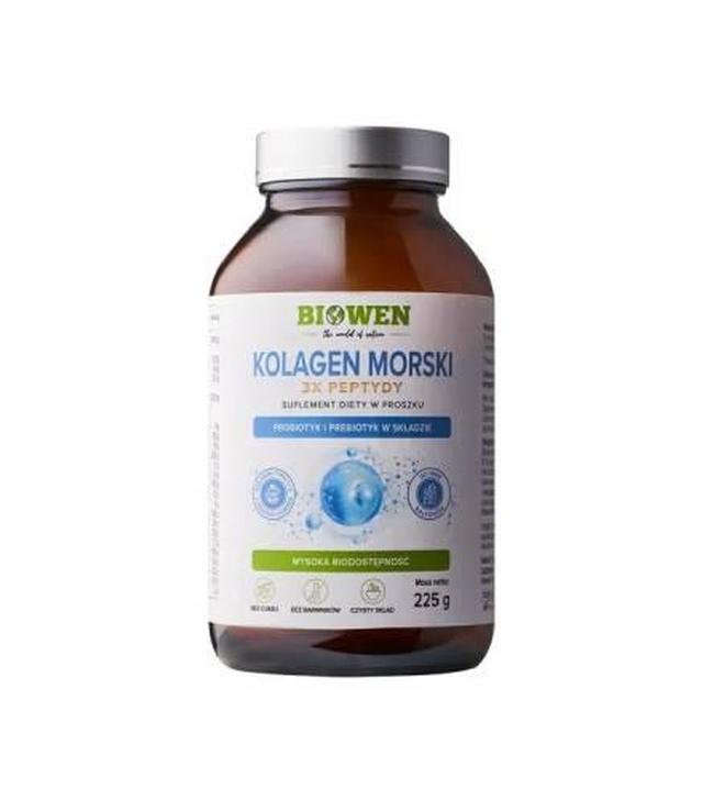 Biowen Kolagen Morski, 3x peptydy, 225 g