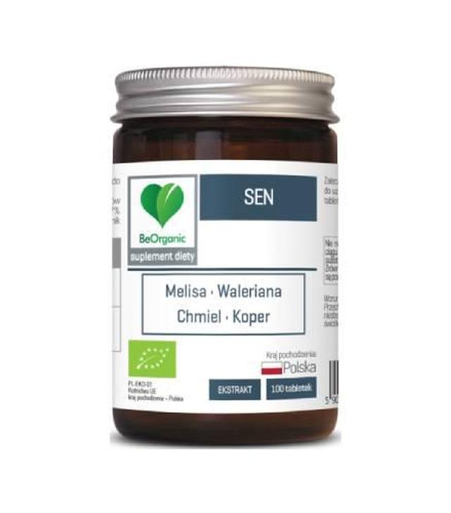 Aliness BeOrganic, Sen BIO 450 mg, tabletki, 100 sztuk