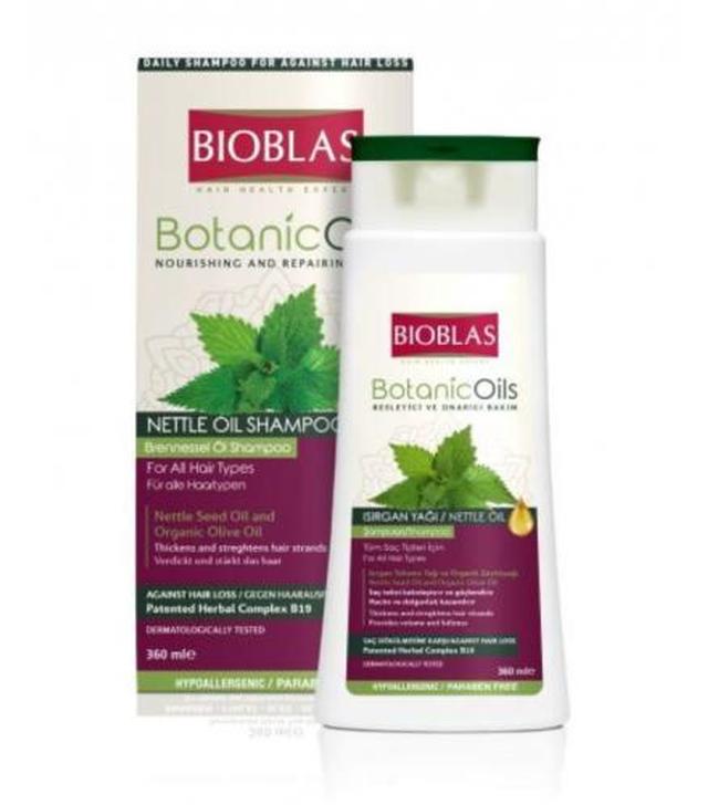 Bioblas Szampon z olejem pokrzywowym, 360 ml, cena, wskazania, składniki