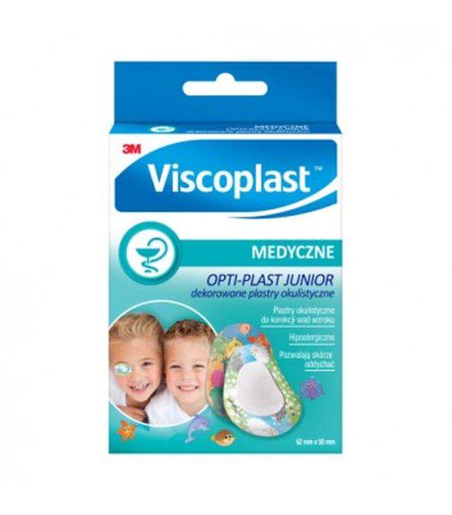 Viscoplast Medyczne Opti-Plast Junior Dekorowane plastry okulistyczne, 10 sztuk