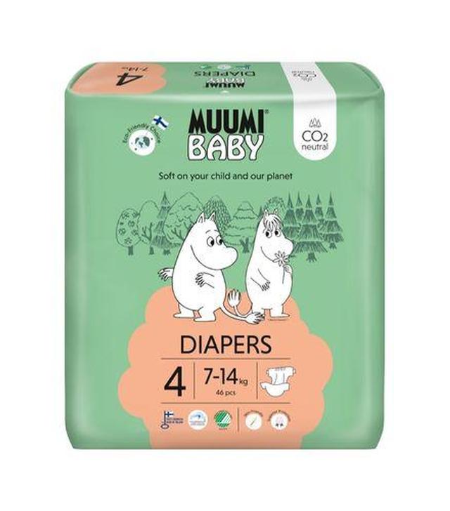 Muumi Baby Diapers 4 Pieluszki 7 - 14 kg, 46 sztuk